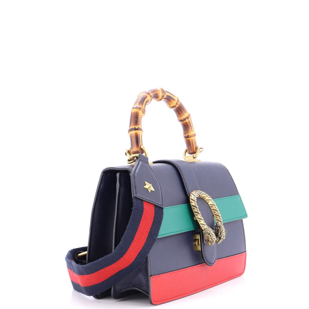 Gucci Medium Dionysus Bamboo Top Handle Bag Colorblock Leather - Picture 2 of 7